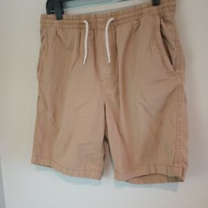 H&M Men's Drawstring Chino Shorts in Light Tan